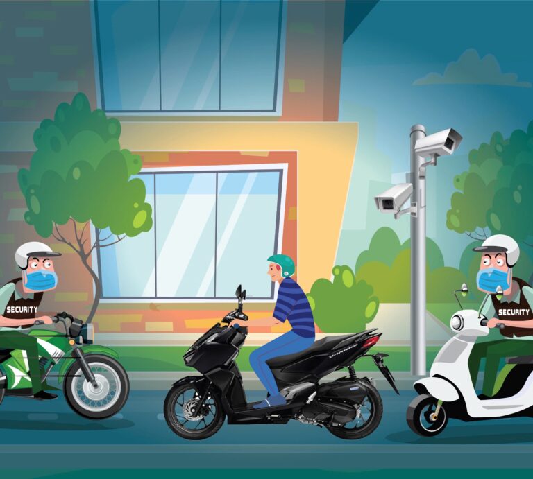 Nhờ hệ thống camera, Bảo vệ Phú Mỹ Hưng phát hiện tên trộm xe máy