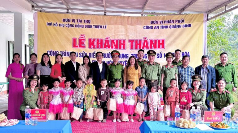 Quỹ Đinh Thiện Lý tài trợ tu sửa điểm trường Mầm non ở Quảng Bình