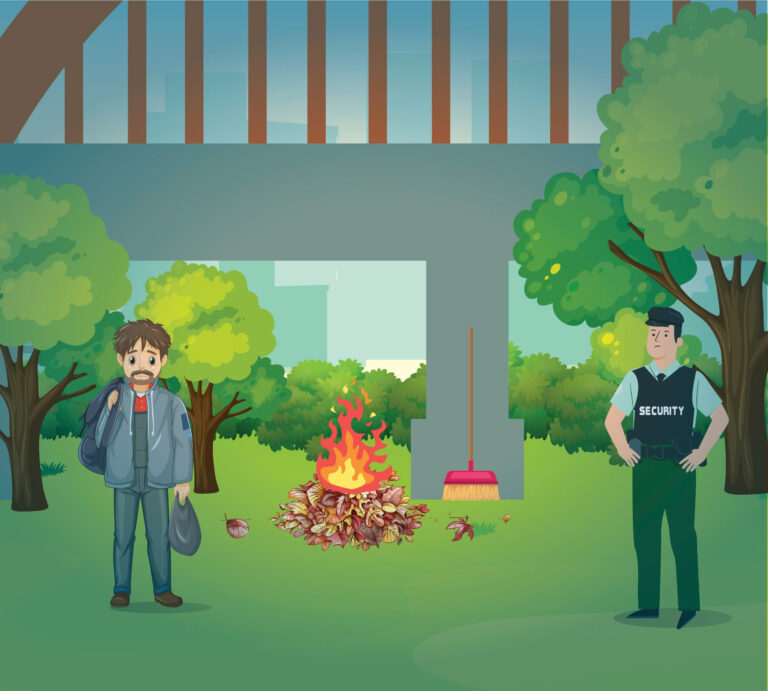 Phát hiện người đốt cỏ gây cháy nhờ hệ thống camera an ninh