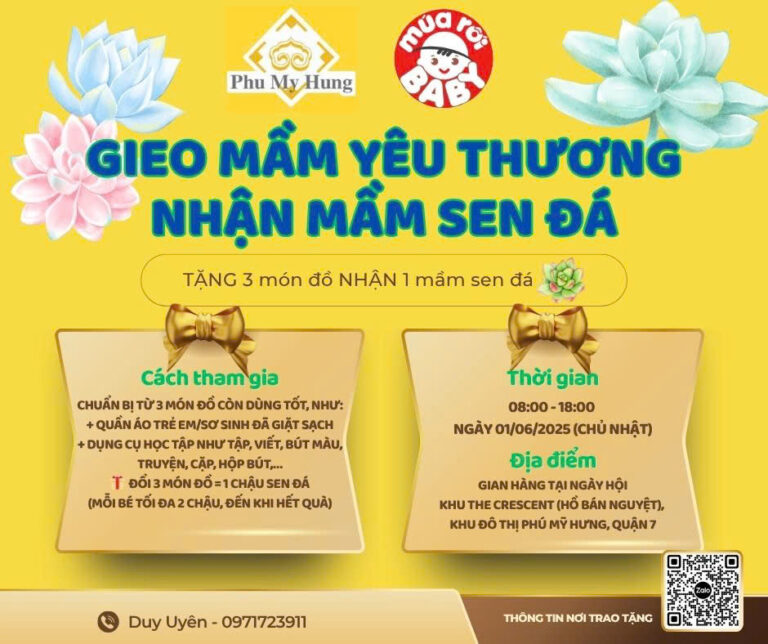 Cùng bé gieo mầm yêu thương tại Ngày hội Phú Mỹ Hưng Hướng về Trẻ em lần 14