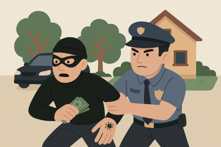 Hình xăm trên bàn tay tố giác tên đột nhập