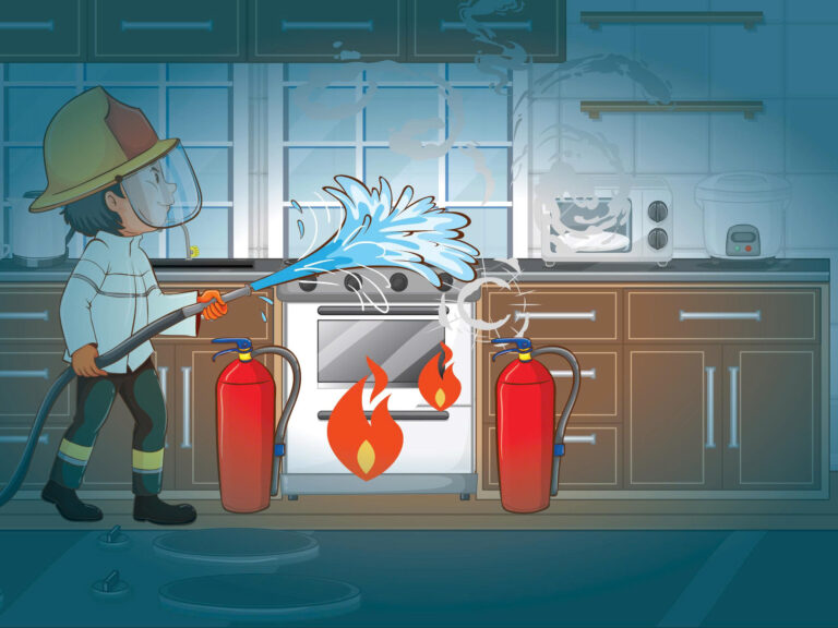 Kịp thời dập tắt đám cháy tại quán nướng lúc nửa đêm